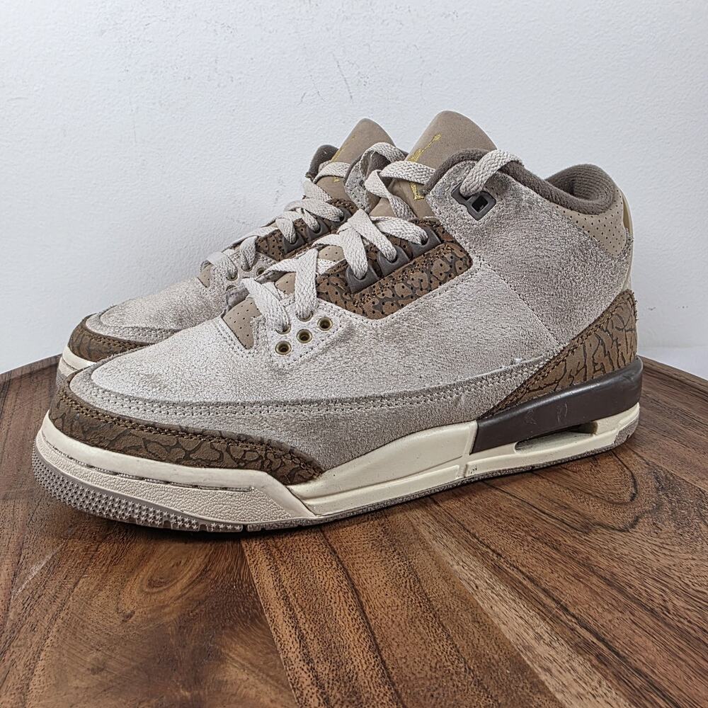 Jordan 3 Retro Low Palomino Womens Brown White Size 7.5 Shoes Sneakers - Picture 2 of 13